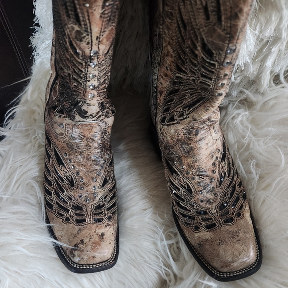 Corral black and brown butterfly boots - Picture 10 of 11